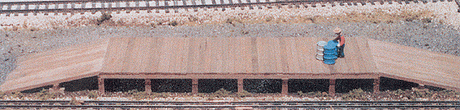 Loading Dock - Kit (Laser-cut Wood) -- Scale 16 x 85'  4.9 x 25.9m