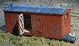 Narrow Gauge Boxcar Storage Shed - Kit (Laser-cut Wood & Card) -- Scale 7 x 19'