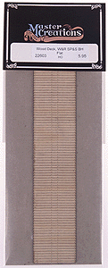 Laser-Cut, Self-Adhesive Wood Flatcar Deck -- W&R Spokane, Portland & Seattle/Burlington Northern Bulkhead Flat