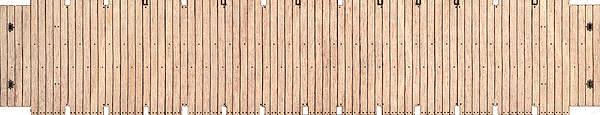 Laser-Cut, Self-Adhesive Wood Flatcar Deck -- For Life-Like Proto 2000 53' Flatcar