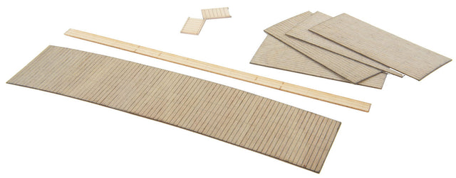 Boxcar Interior & Roofwalk -- Laser-Cut Wood Kit - Fits Red Caboose AAR 40' Single-Door Boxcar