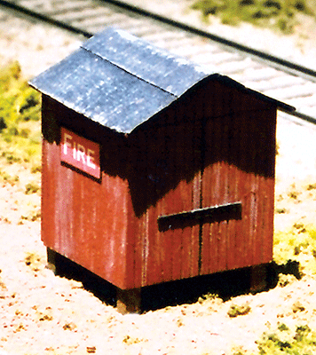 McCabe Lumber Series - Kit (Laser-Cut Wood) -- Fire Hose Storage & Water Tank Scale 8 x 8'  2.4 x 2.4m
