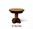 Round Table Laser-Cut Wood Kit pkg(4) -- 36"  91.4cm