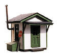 Crossing Shanty -- 1-5/8 x 2"  4.1 x 5.1cm