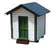 Tool Storage Shed -- 1-5/8 x 2"  4.1 x 5.1cm