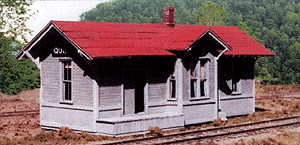 Detroit, Toledo & Ironton Standard Station - 3 x 6-3/16"  7.6 x 15.7cm -- Waiting Room on Right