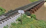 Wood Estuary Railroad Trestle -- Laser-Cut Wood Kit - 14 x 90 Scale Feet-2
