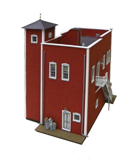 Fire Station No. 1 - Cabin Creek Series -- Laser-Cut Wood Kit - 35 x 58 x 44 Scale Feet-2