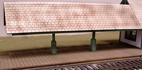Flagstop Covered Platform -- Laser-Cut Wood Kit - 40 x 15 Scale Feet-1