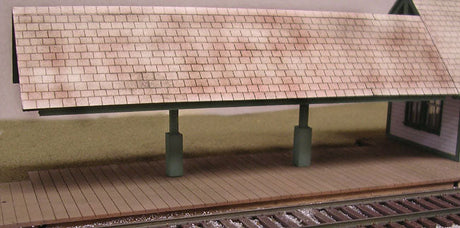 Flagstop Covered Platform -- Laser-Cut Wood Kit - 40 x 15 Scale Feet-2