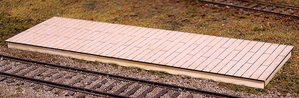 Flagstop Platform -- Laser-Cut Wood Kit - 40 x 12 Scale Feet-1