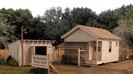 Goin' Home Series - Anderson Pulpwood Yard -- Includes: Office, Storage Shed, Truck Scale, Storage Racks & Accessories