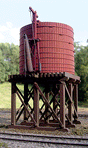 McCabe Lumber Rail Facility Series - Kit (Laser-cut Wood) -- 20,000-Gallon Open-Top Water Tank - Standard Gauge: 2-1/2 x 2-1/2"