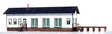 Freight House w/Dock -- 3-11/16 x 11"  9.4 x 27.9cm