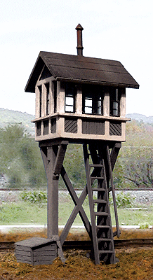 Elevated Crossing Shanty -- 1-1/4 x 1-1/4"  3.2 x 3.2cm