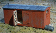 Narrow Gauge Boxcar Storage Shed -- 1 x 2-5/8"