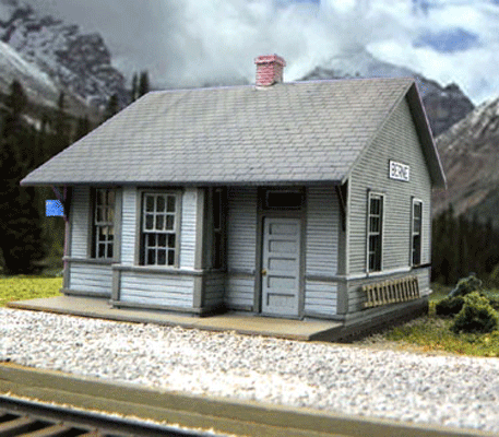Great Northern 24' Berne Depot -- 9-3/5 x 6-1/2"