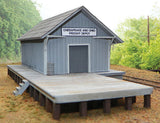 Laser-Cut Wood Kit -- C&O Quinnimont Section Freight Depot - Scale: 65 x 30'  19.8 x 9.1m-2