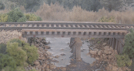 Laser Cut Wood Cheat Run Trestle Kit - Standard Gauge -- Approximate Size: 13'x27'