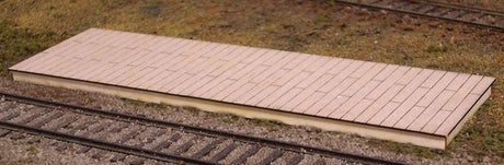 Flagstop Platform -- Laser-Cut Wood Kit - 40 x 12 Scale Feet