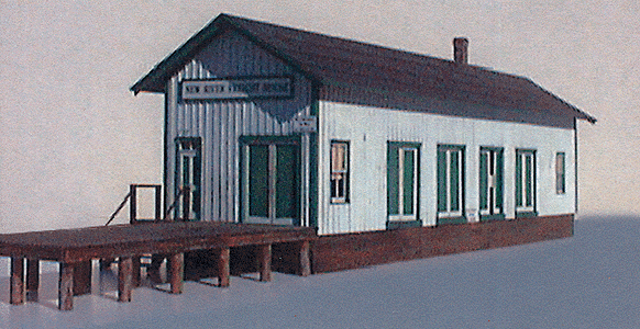 Freight House - Kit (Laser-cut Wood & Card) -- House: Scale 20 x 74'  6.1 x 22.6m; Dock: Scale 30'  9.1m
