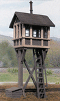 Elevated Crossing Shanty - Kit (Laser-Cut Wood & Card) -- Footprint: 9 x 9'  2.7 x 2.7m Scale