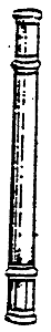 Post -- Tall Ornate Half-Round