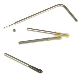 Micro Chisel -- 1mm Tip Set; 1 Each Flat & Round Tip Blades, Allen Wrench & Set Screw