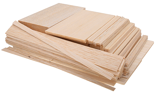 Economy Bag -- Balsa Wood pkg(24)
