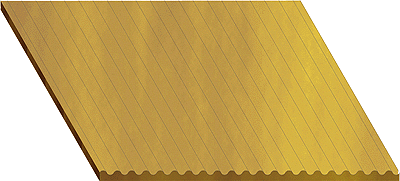 Corrugated Siding -- 1/32" Spacing 3 x 24"