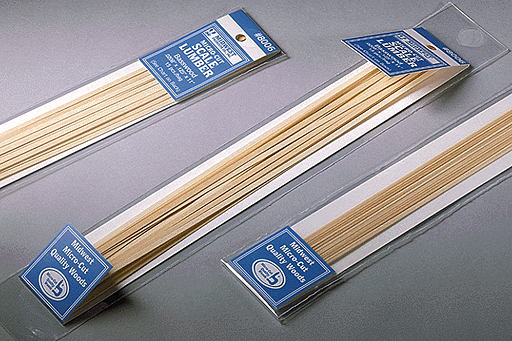 Architectural Scale Lumber -- .0208 x .1664 x 11" pkg(15)