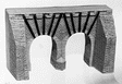 Cross-Over Bridge Tunnel -- 11 x 4-1/4"  27.9 x 10.7cm