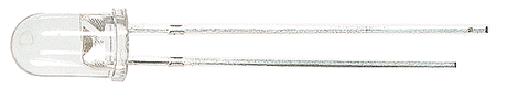 Standard Light Emiting Diodes (LEDs) 5mm Diameter -- White pkg(2)