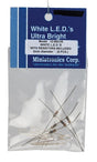 Standard Light Emiting Diodes (LEDs) 5mm Diameter -- White pkg(5)