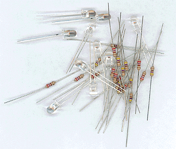Yeloglo White LEDs pkg(10) -- 5mm