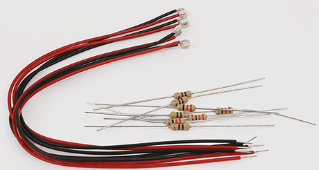 2 x 3mm Surface Mount LED pkg(4) -- White