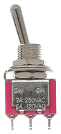 Miniature Toggle Switches -- SPDT 5-Amp 120-Volt pkg(8)
