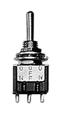 Miniature Toggle Switches -- SPDT 5Amp 120V Momentary pkg(2)