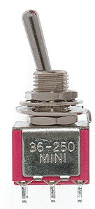 Miniature Toggle Switches -- DPDT 5Amp 120V pkg(8)