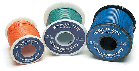 22 Gauge Stranded Single Conductor Wire - 100' 30m -- Black