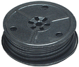28-Gauge Flat Two-Conductor Stranded Miniature Wire - 25'  7.6m -- Black