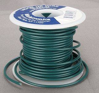 16 Gauge Flexible Single Stranded Conductor Wire - 50' -- Green