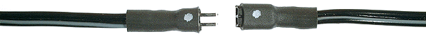 Micro Mini Connectors -- 2-Pin 12" Flexible Leads pkg(2)