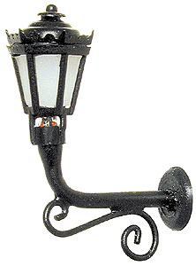 Lamppost Accessory Parts -- Outdoor Building Light (black)