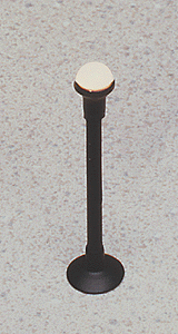 Lampposts -- Street Light Half Globe (black) 1-7/8"  4.6cm