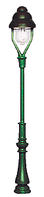 Lampposts -- Gas Lamp (green) 2-1/4" 5.6cm
