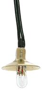 Lamppost Accessory Parts -- Lamp Shade w/Bulb 1.5V 40mA 5 Sets