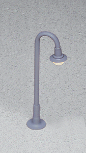 Lampposts -- Parking Field Light (gray) 2-1/4"  5.6cm
