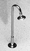 Lampposts -- Parking Field Light (Brass, without globe) 2-1/4" 5.6cm