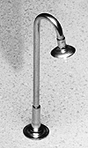 Lampposts -- Parking Field Light (Brass, without globe) 2-1/4" 5.6cm